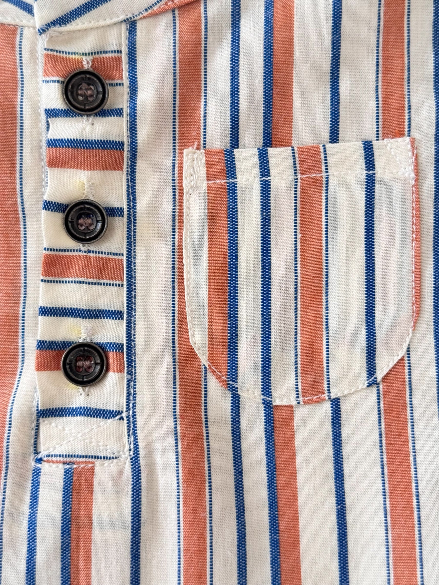 Boys Vertical Stripes Cotton Kurta Pajama Set
