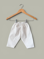 Boys Botanical Print Cotton Kurta & White Pajama Set