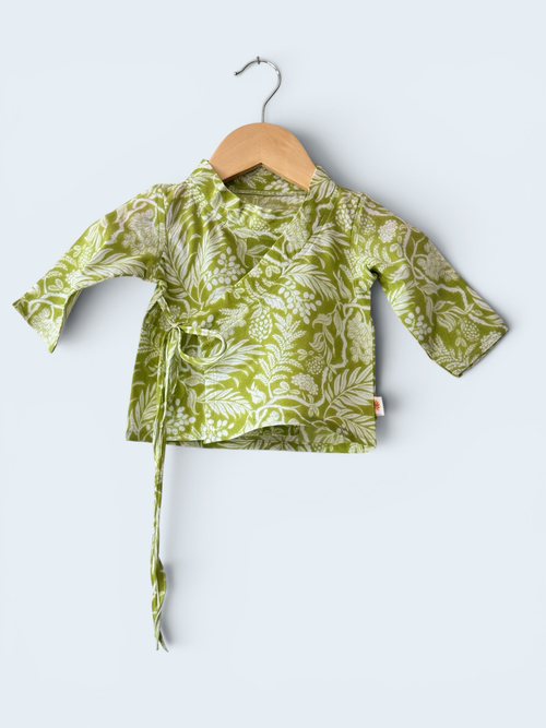 Boys Bandh Gala Angrakha Kurta & Contrast Dhoti Set