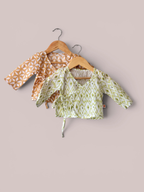 Unisex Geometric Print Cotton Angrakha Baby Set (Pack Of 2)